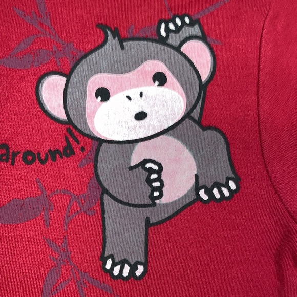 NWT flat friends I’m hanging around monkey Australian tee 12/18m - Picture 2 of 9